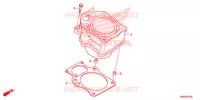 CYLINDRE pour Honda FOURTRAX 500 FOREMAN RUBICON 4X4 AT IRS DCT EPS de 2017