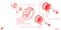 ROUE AVANT pour Honda FOURTRAX 500 FOREMAN RUBICON 4X4 AT IRS DCT EPS de 2017