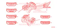 AUTOCOLLANTS pour Honda FOURTRAX 500 FOREMAN 4X4 de 2017
