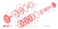EMBRAYAGE (BAS) pour Honda FOURTRAX 680 RINCON de 2008