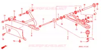 TRIANGLES AVANT pour Honda FOURTRAX 680 RINCON de 2008