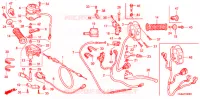 LEVIER DE GUIDON   CABLE   COMMODO pour Honda FOURTRAX 680 RINCON CAMO de 2009