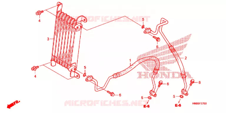 RADIATEUR D'HUILE Honda ATV 680 FOURTRAX 2013  TRX680FAD