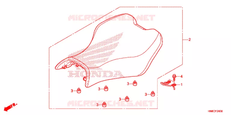SELLE Honda ATV 680 FOURTRAX 2017  TRX680FAH
