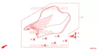 SELLE pour Honda FOURTRAX 680 RINCON RED de 2017