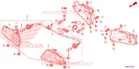 FEU ARRIERE pour Honda FOURTRAX 680 RINCON RED de 2017