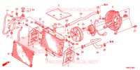 RADIATEUR pour Honda FOURTRAX 680 RINCON RED de 2017