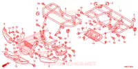 SUPPORT pour Honda FOURTRAX 680 RINCON RED de 2017