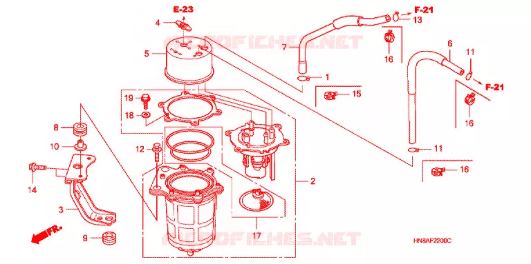 POMPE A ESSENCE Honda ATV 680 FOURTRAX 2006  TRX680FGA6