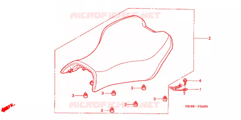 SELLE Honda ATV 680 FOURTRAX 2007  TRX680FGA7