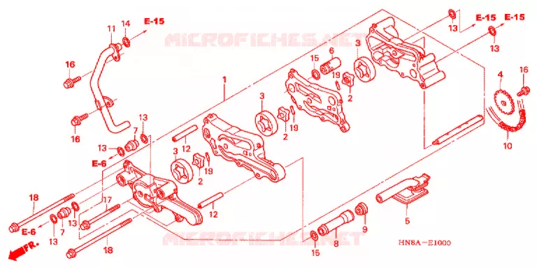 POMPE A HUILE Honda ATV 680 FOURTRAX 2009  TRX680FGA9