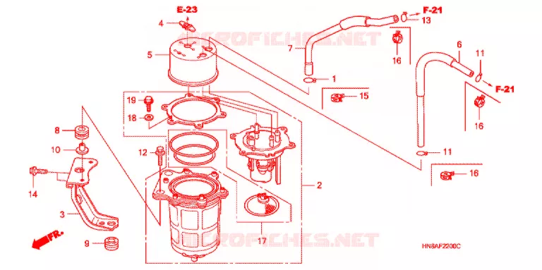 POMPE A ESSENCE Honda ATV 680 FOURTRAX 2009  TRX680FGA9