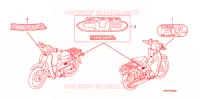 AUTOCOLLANTS pour Honda SUPER CUB 110 de 2010