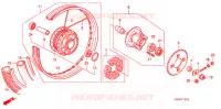 ROUE ARRIERE pour Honda SUPER CUB 110 de 2010