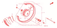 ROUE AVANT pour Honda SUPER CUB 110 de 2010