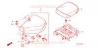SELLE   PORTE BAGAGE ARRIERE pour Honda SUPER CUB 110 de 2010