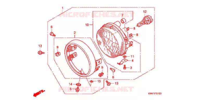 PHARE Honda MOTO 110 CUB 2017  C110B