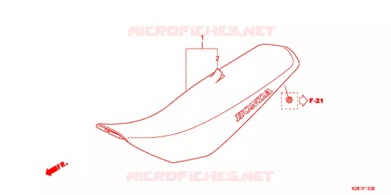 SELLE Honda MOTO 125 CRF 2017  CRF125FBE