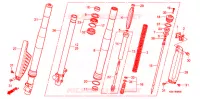FOURCHE pour Honda CRF 150 R BIG WHEELS de 2012