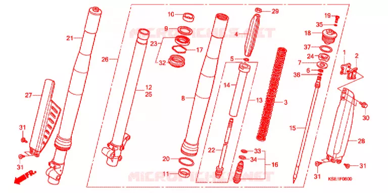 FOURCHE Honda MOTO 150 CRF 2012  CRF150RC
