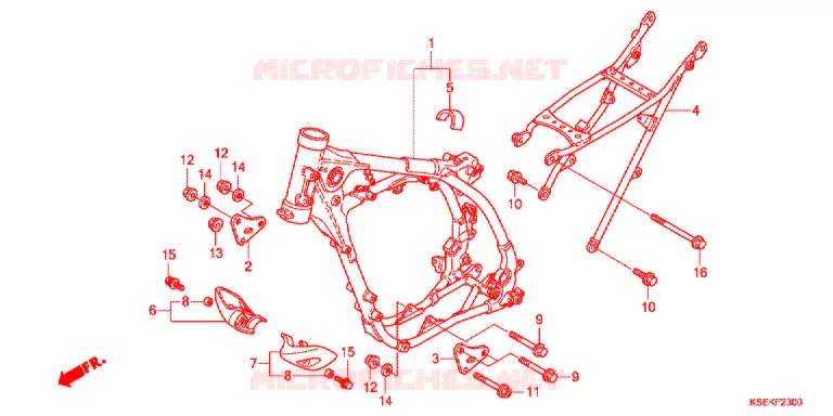 CADRE Honda MOTO 150 CRF 2014  CRF150RE