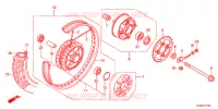 ROUE ARRIERE pour Honda SUPER CUB 50 MD -J- de 2017