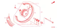 ROUE AVANT pour Honda SUPER CUB 50 MD -J- de 2017