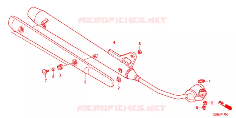 SILENCIEUX D'ECHAPPEMENT Honda SCOOTER 50 CUB 2017  NBC50BNG_PRO