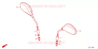 RETROVISEUR pour Honda TACT 50 LOWER SEAT   J de 2016