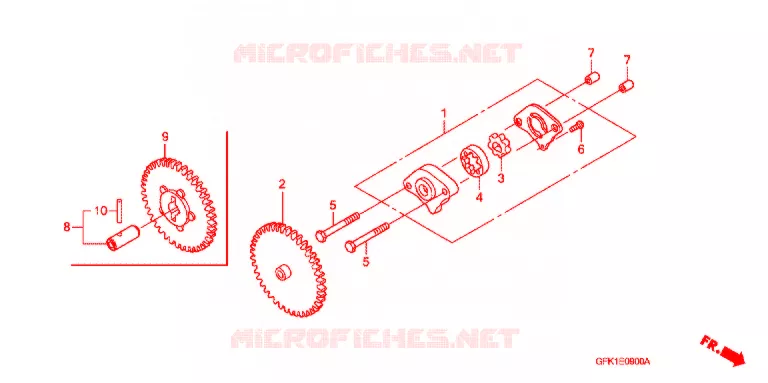 POMPE A HUILE Honda SCOOTER 50 DIO 2013  NSC50SHB
