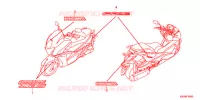 AUTOCOLLANTS pour Honda FAZE 250 ABS de 2016