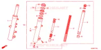 FOURCHE pour Honda FAZE 250 ABS de 2016