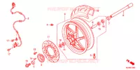 ROUE AVANT pour Honda FAZE 250 ABS de 2016