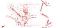 MAITRE CYLINDRE DE FREIN AVANT pour Honda VF 750 MAGNA de 1997