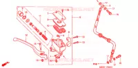 MAITRE CYLINDRE DE FREIN AVANT pour Honda VF 750 MAGNA de 2003