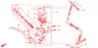 MAITRE CYLINDRE DE FREIN AVANT pour Honda VF 750 MAGNA de 2003