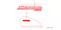 AUTOCOLLANTS pour Honda VF 750 MAGNA de 2003