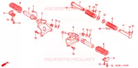 REPOSE PIED pour Honda VF 750 MAGNA de 2003