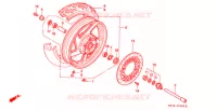 ROUE AVANT pour Honda VF 750 MAGNA de 1996