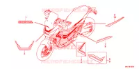 AUTOCOLLANTS pour Honda X ADV 750 SILVER de 2017