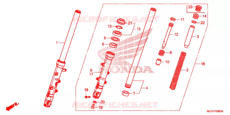 FOURCHE Honda MOTO 650 CB 2017  CB650FH