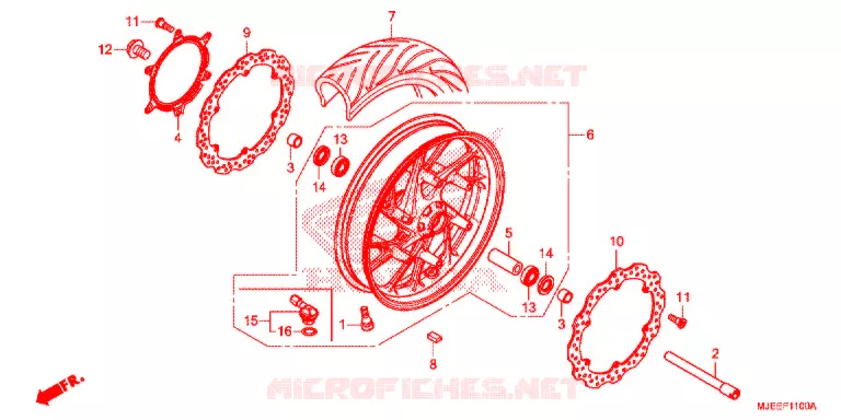 ROUE AVANT Honda MOTO 650 CB 2017  CB650FH