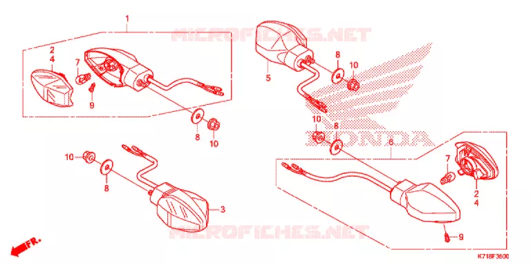 CLIGNOTANT Honda MOTO 110 WAVE 2017  AFS110MCSH