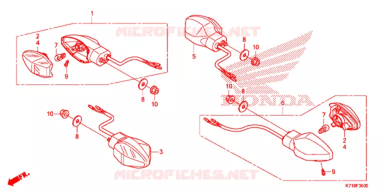 CLIGNOTANT Honda MOTO 110 WAVE 2018  AFS110MDH
