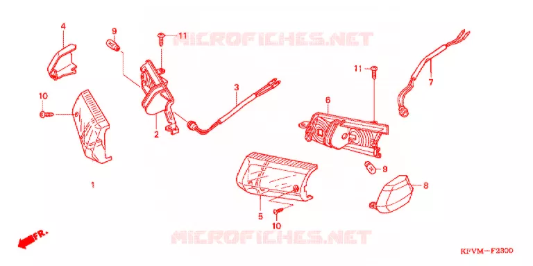 CLIGNOTANT AVANT Honda MOTO 100 C100 2004  C1004_MA