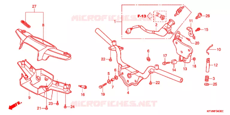 GUIDON Honda MOTO 100 C100 2006  C1006_MA