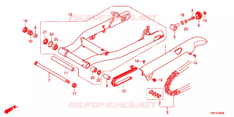 BRAS OSCILLANT Honda MOTO 250 REBEL 2018  CMX250H