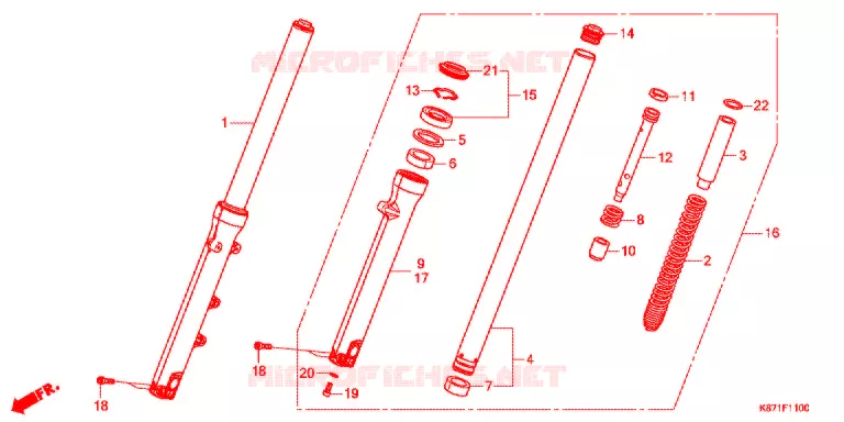 FOURCHE Honda MOTO 250 REBEL 2017  CMX250H