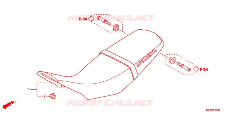 SELLE Honda MOTO 250 CRF 2017  CRF250LDH
