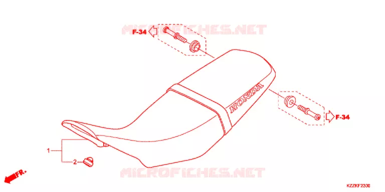 SELLE Honda MOTO 250 CRF 2017  CRF250LH